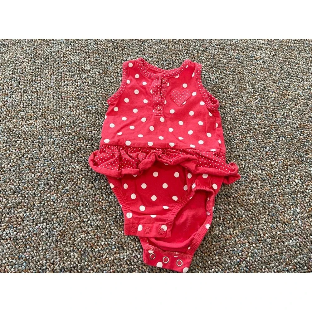 Carter's Girls Spotted Heart One-Piece 6M